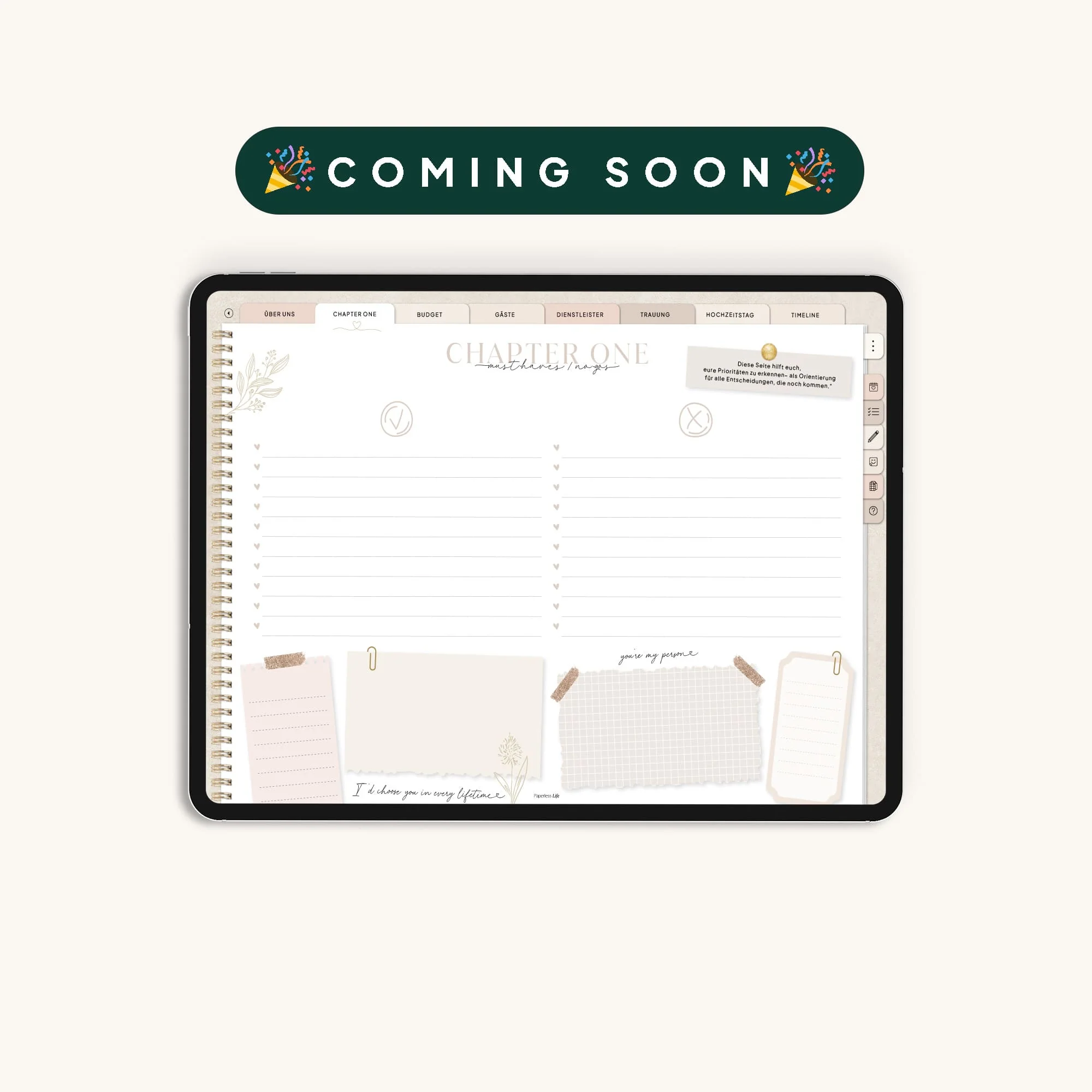 Alle digitalen Planer